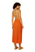 Cargar imagen en el visor de la galería, Model Back: Blueman Falda De Playa Laranja-Tricot Saia