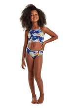Cargar imagen en el visor de la galería, Model Front: Blueman Traje De Baño De Dos Piezas Para Niña Biquini Lais Ceu De Flor