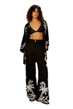 Cargar imagen en el visor de la galería, Image 03: Blueman Caftán / Cubrir Kimono Barrado Preto