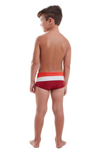 Cargar imagen en el visor de la galería, Model Back: Blueman Traje De Baño Chico Sunga Army Crepusculo Fresh Vermelho Inf