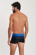 Cargar imagen en el visor de la galería, Model Back: Blueman Sunga / Boxer Sunga Army Crepusculo Azul Marinho