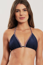 Cargar imagen en el visor de la galería, Gallery: Blueman Sostén Top Navy-Blue Escama