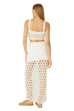 Cargar imagen en el visor de la galería, Model Back: Blueman Falda De Playa Off-White Saia-Tricot