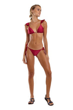 Cargar imagen en el visor de la galería, Model Front: Blueman Bragas Bottom Babado Liso Rosa