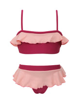 Cargar imagen en el visor de la galería, Product Front: Blueman Traje De Baño De Dos Piezas Para Niña Biquini Peteca Roxo