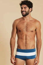 Cargar imagen en el visor de la galería, Image 03: Blueman Sunga / Boxer Sunga Army Crepúsculo Bicolor Liso Azul
