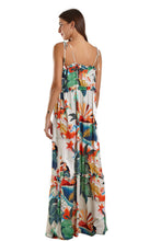 Cargar imagen en el visor de la galería, Model Back: Blueman Vestido De Playa Vestido Longo Olivia Tropical Mess