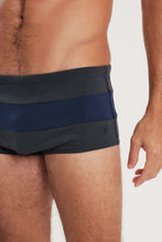 Cargar imagen en el visor de la galería, Image 03: Blueman Sunga / Boxer Sunga Army Crepúsculo Bicolor Liso Cinza