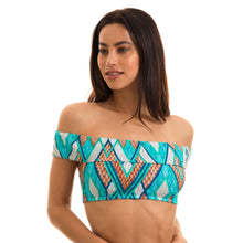 Cargar imagen en el visor de la galería, Model Front: Blueman Sostén Top Carmem Barlavento