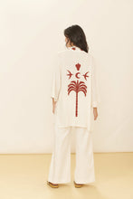 Cargar imagen en el visor de la galería, Model Back: Blueman Caftán / Cubrir Kimono Jade Offwhite