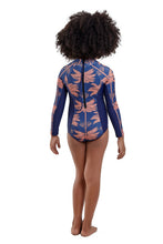 Cargar imagen en el visor de la galería, Model Back: Blueman Bañador Niña De Una Pieza Maio Long John Açaí