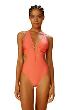 Cargar imagen en el visor de la galería, Model Front: Blueman Una Pieza Maio Resort Salmao