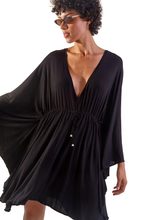 Cargar imagen en el visor de la galería, Image 02: Blueman Vestido De Playa New Equilibrio Liso Preto