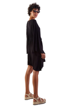 Cargar imagen en el visor de la galería, Model Back: Blueman Vestido De Playa New Equilibrio Liso Preto