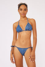 Cargar imagen en el visor de la galería, Image 04: Blueman Conjunto Set Jeans Triangulo-Vies Lacinho-Vies