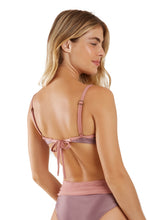 Cargar imagen en el visor de la galería, Product Back: Blueman Sostén Top Bardot Bicolor Roxo