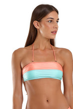 Cargar imagen en el visor de la galería, Image 07: Blueman Sostén Top Bicolor Zig Laranja