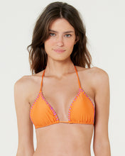 Cargar imagen en el visor de la galería, Gallery: Blueman Sostén Top Foam Dotted Tahity Laranja