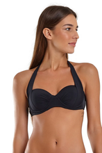 Cargar imagen en el visor de la galería, Gallery: Blueman Sostén Top Ibiza Liso Preto