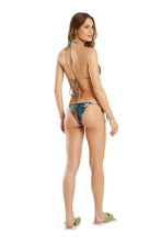 Cargar imagen en el visor de la galería, Model Back: Blueman Sostén Top Tahiti Habitat