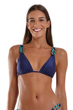 Cargar imagen en el visor de la galería, Gallery: Blueman Sostén Top Ubatuba Azul Marinho