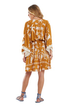 Cargar imagen en el visor de la galería, Model Back: Blueman Mini Dress Vestido Kaftan Curto Tucanus