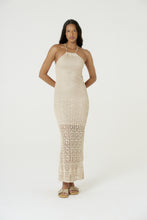 Cargar imagen en el visor de la galería, Model Front: Blueman Vestido De Playa Vestido Longo Tricot Lurex