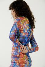 Cargar imagen en el visor de la galería, Image 03: Blueman Mini Dress Vestido Tule Manga Longa Escama
