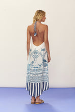 Cargar imagen en el visor de la galería, Model Back: Blueman Vestido De Playa Choker Dress From-Rio
