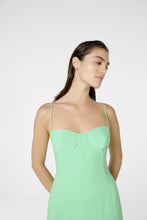 Cargar imagen en el visor de la galería, Image 03: Blueman Midi Dress Vestido Fenda Liso Color

