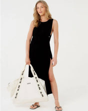 Cargar imagen en el visor de la galería, Gallery: Blueman Vestido De Playa Vestido Saida Cropped Liso Preto Mistica
