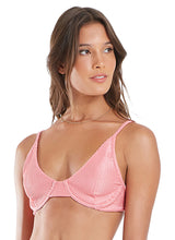 Cargar imagen en el visor de la galería, Gallery: Blueman Sostén Top Fox Textura Shine Light
