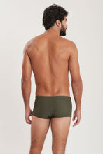 Cargar imagen en el visor de la galería, Model Back: Blueman Sunga / Boxer Sunga Army Fit Lisa Verde
