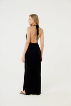 Cargar imagen en el visor de la galería, Model Back: Blueman Vestido De Playa Vestido Saida Duo Liso Preto Mistica
