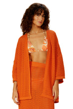 Cargar imagen en el visor de la galería, Gallery: Blueman Caftán / Cubrir Laranja-Tricot Kimono
