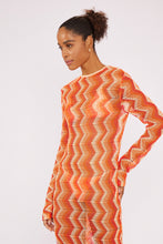 Cargar imagen en el visor de la galería, Image 02: Blueman Vestido De Playa Laranja Long Dress Tricot
