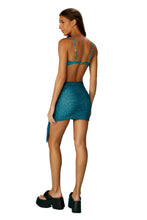 Cargar imagen en el visor de la galería, Model Back: Blueman Falda De Playa Mini Saia Tule Acqua
