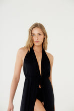 Cargar imagen en el visor de la galería, Image 05: Blueman Vestido De Playa Vestido Saida Duo Liso Preto Mistica
