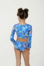 Cargar imagen en el visor de la galería, Model Back: Blueman Traje De Baño De Dos Piezas Para Niña Biquini Peteca Simpatia Inf
