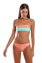 Cargar imagen en el visor de la galería, Model Front: Blueman Sostén Top Bicolor Zig Laranja
