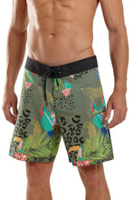 Cargar imagen en el visor de la galería, Image 02: Blueman Pantalones Cortos De Surf Bermuda Midi Pkt Praia Florestinha Verde
