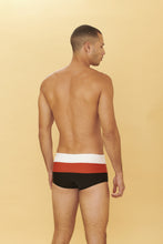 Cargar imagen en el visor de la galería, Model Back: Blueman Sunga / Boxer Sunga Army Crepusculo Laranja
