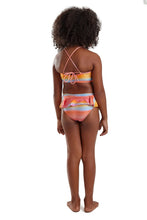 Cargar imagen en el visor de la galería, Model Back: Blueman Traje De Baño De Dos Piezas Para Niña Biquini Peteca Sunset
