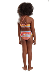 Model Back: Blueman Traje De Baño De Dos Piezas Para Niña Biquini Peteca Sunset