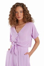 Cargar imagen en el visor de la galería, Gallery: Blueman Top De La Playa Blusa Laco Botoes Liso Roxo
