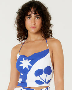 Gallery: Blueman Top De La Playa Blusa Top Cropped Degage Cerise