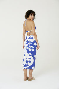 Model Back: Blueman Top De La Playa Blusa Top Cropped Degage Cerise