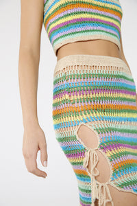 Image 08: Blueman Falda De Playa Bottom Crochet Listras