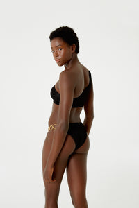 Image 03: Blueman Bragas Bottom Textura Wavy Shine Preto