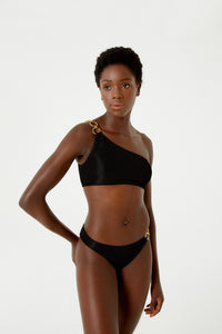 Image 05: Blueman Bragas Bottom Textura Wavy Shine Preto